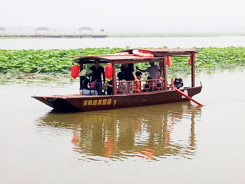 鋁合金仿木質傳統結構搖櫓船